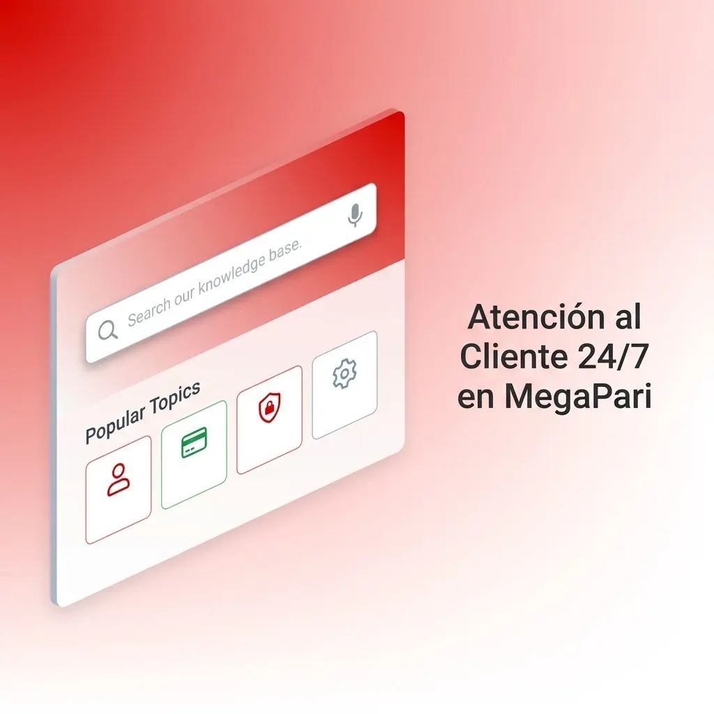 Equipo de soporte MegaPari disponible 24/7 en español vía chat en vivo y correo electrónico para jugadores