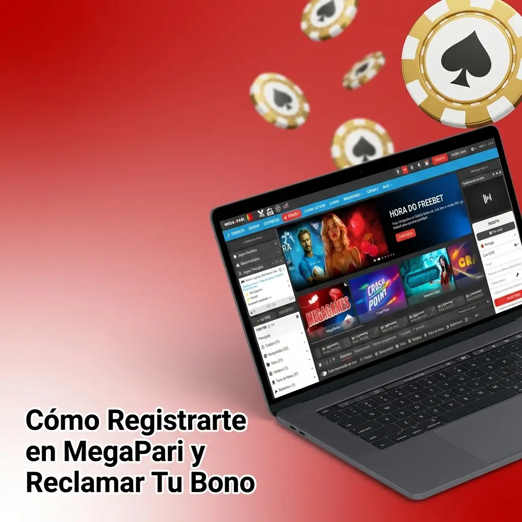 Guía de registro en MegaPari con pasos para crear cuenta y reclamar bono de bienvenida en España