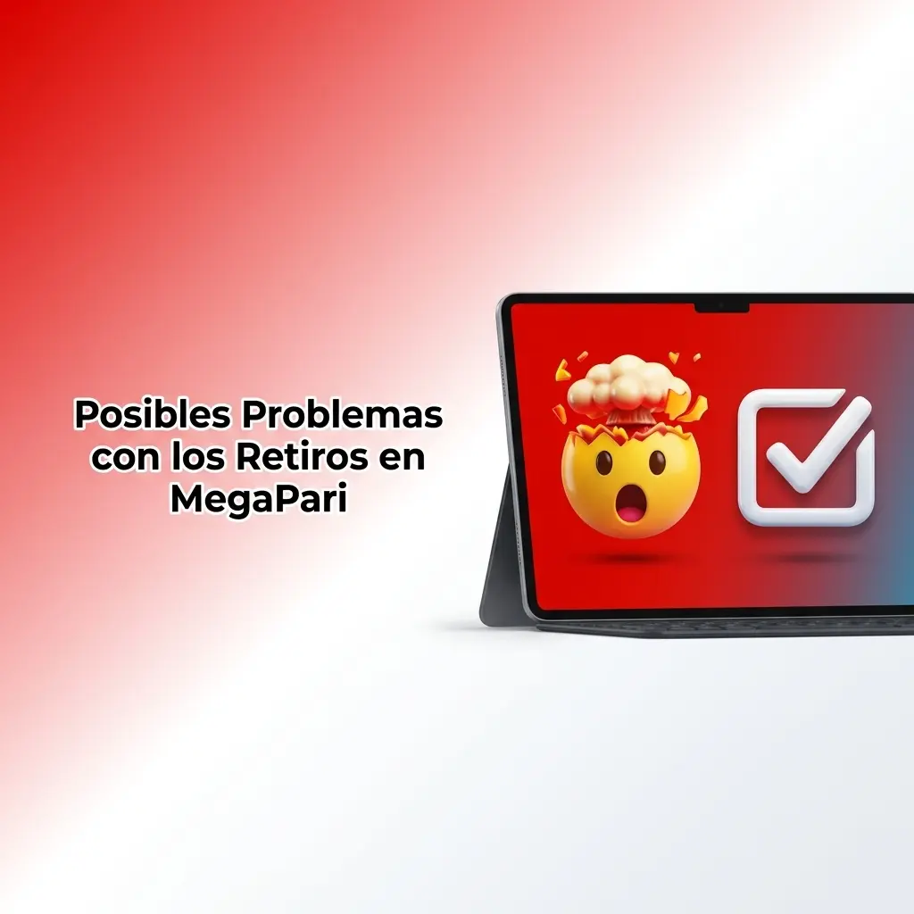 Jugador revisando problemas de retiro en MegaPari desde su cuenta en España con documentos KYC