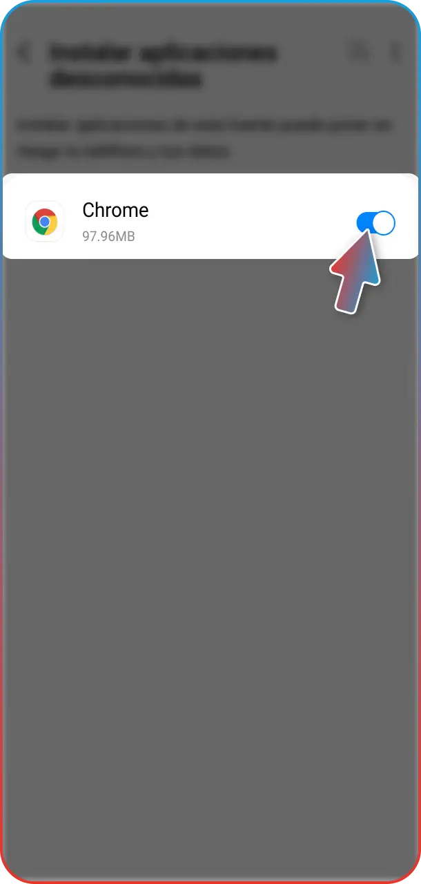 Permití la instalación de origen desconocido para completar la descarga de la Megapari Casino app.