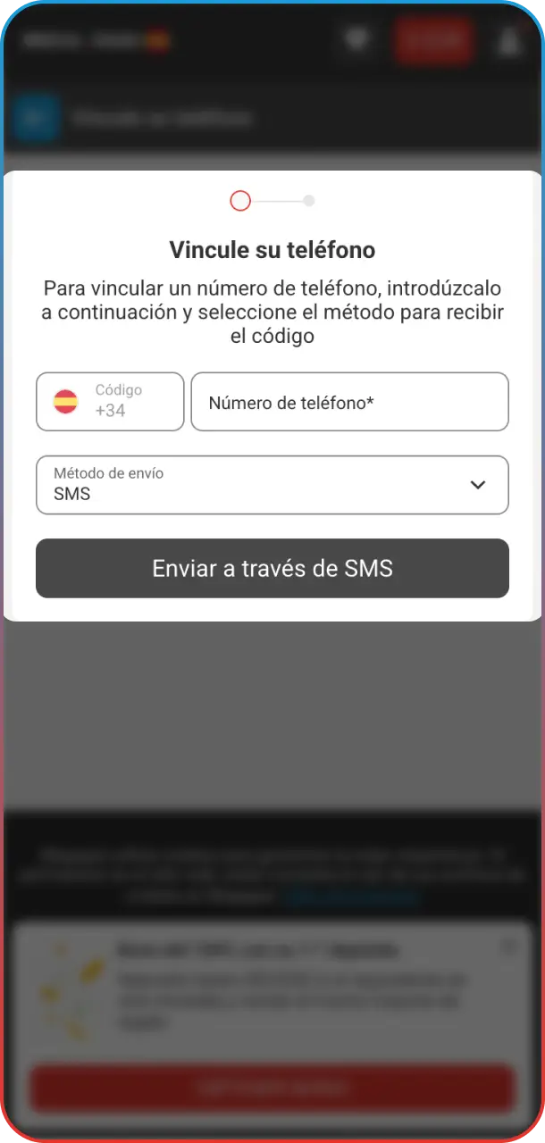 Verificá tu correo o teléfono para activar tu cuenta en Megapari Casino España.